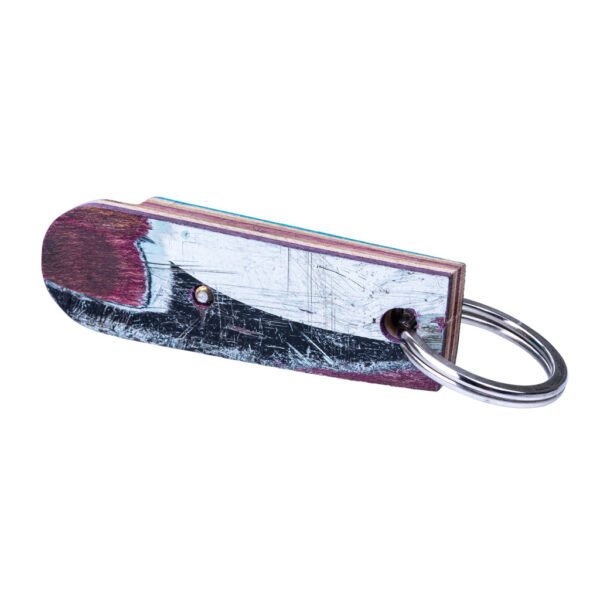 Recycled Skateboard Bottle Opener Keyring by Paguro Upcycle