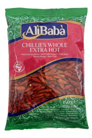 CHILLIES WHOLE EX.HOT ALI BABA 8X150G