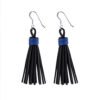 Asante Recycled Rubber Tassel Earrings by Paguro Upcycle