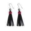 Asante Recycled Rubber Tassel Earrings by Paguro Upcycle