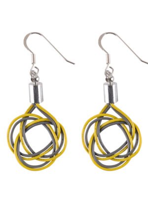 Celtic Hand Woven Electrical Wire Earrings (3 Colours Available) by Paguro Upcycle