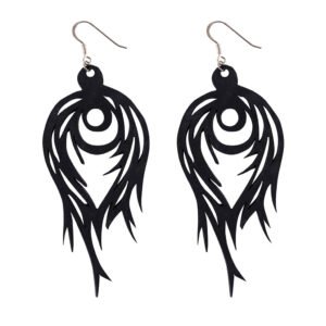 Flame Handmade Upcycled Statement Earrings by Paguro Upcycle