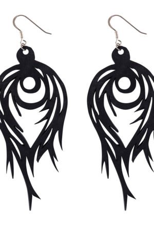 Flame Handmade Upcycled Statement Earrings by Paguro Upcycle