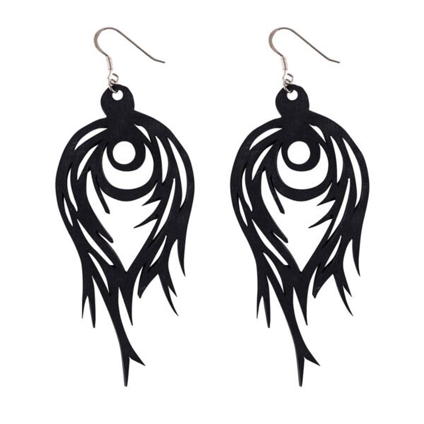 Flame Handmade Upcycled Statement Earrings by Paguro Upcycle