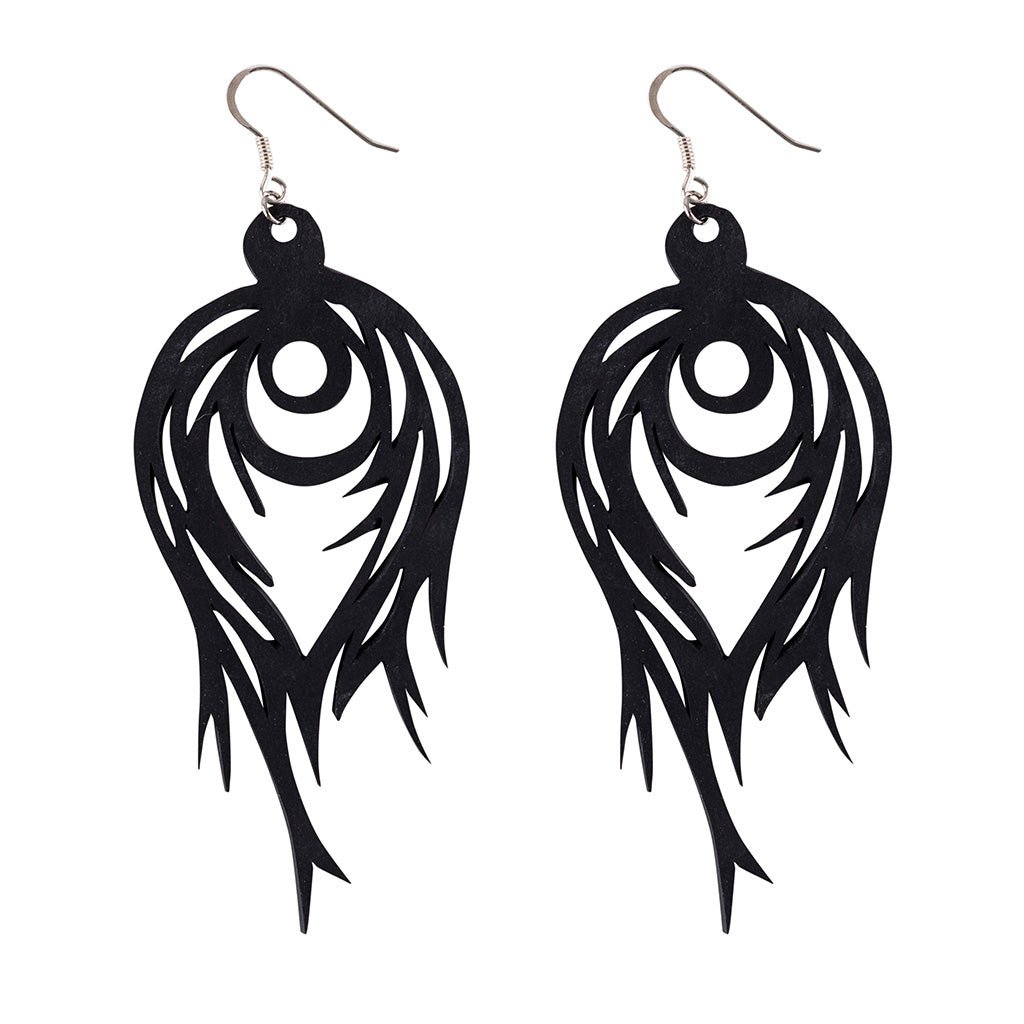 Flame Handmade Upcycled Statement Earrings by Paguro Upcycle