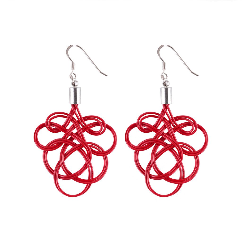 Flamenco Upcycled Electrical Wire Earrings (5 Colours Available) by Paguro Upcycle