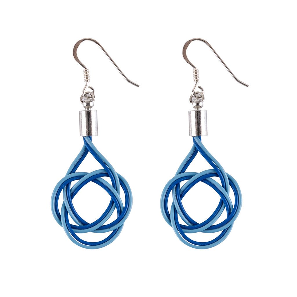 Celtic Hand Woven Electrical Wire Earrings (3 Colours Available) by Paguro Upcycle
