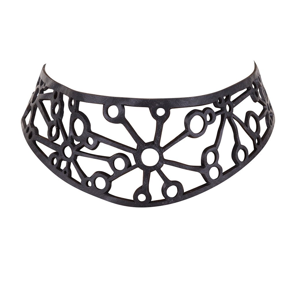 Stargate Statement Vegan Choker by Paguro Upcycle