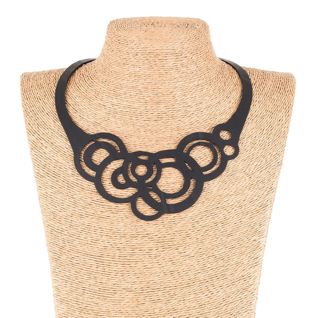 Circular Rubber Necklace by Paguro Upcycle