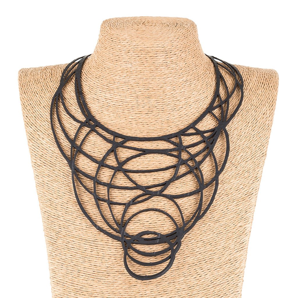 Kale - Statement Circular Necklace by Paguro Upcycle
