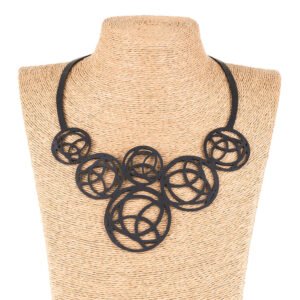 Neptune Black Necklace by Paguro Upcycle