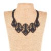 Small Peacock Feather Necklace by Paguro Upcycle