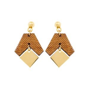 Cacah Gori Recycled Wood Earrings