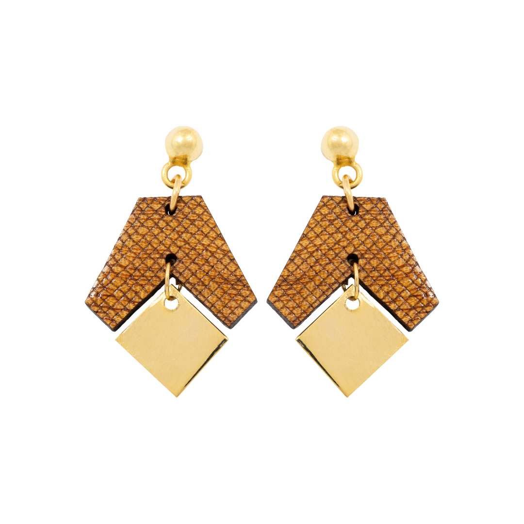Cacah Gori Recycled Wood Earrings