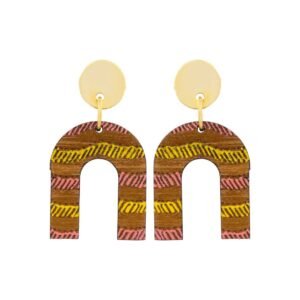 Cecek Sawut Recycled Wood Earrings