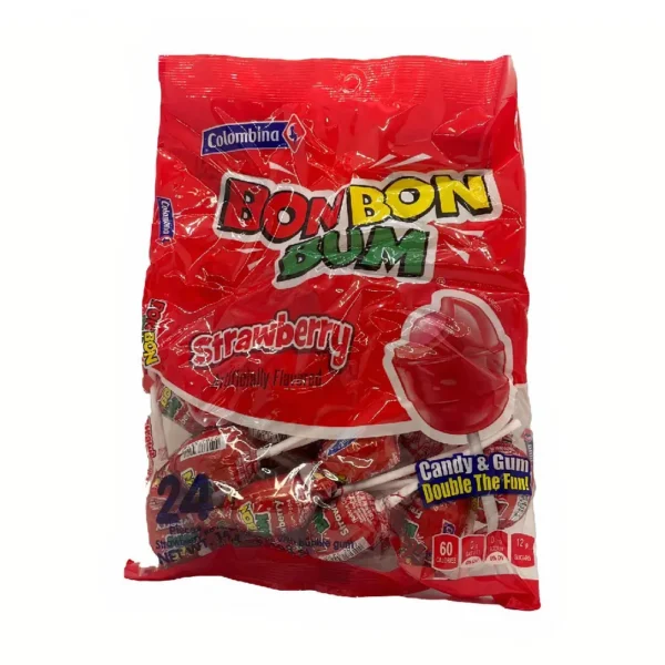 Colombina Bon Bon Bum Strawberry 15 x 408 gr