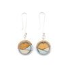Conture Recycled Wood Silver Dangle Earrings (6 Colours) by Paguro Upcycle