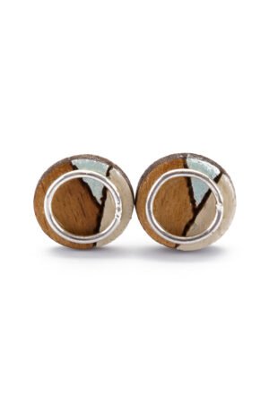 Conture Eco Luxury Wood Stud Earrings (4 Colours available) by Paguro Upcycle