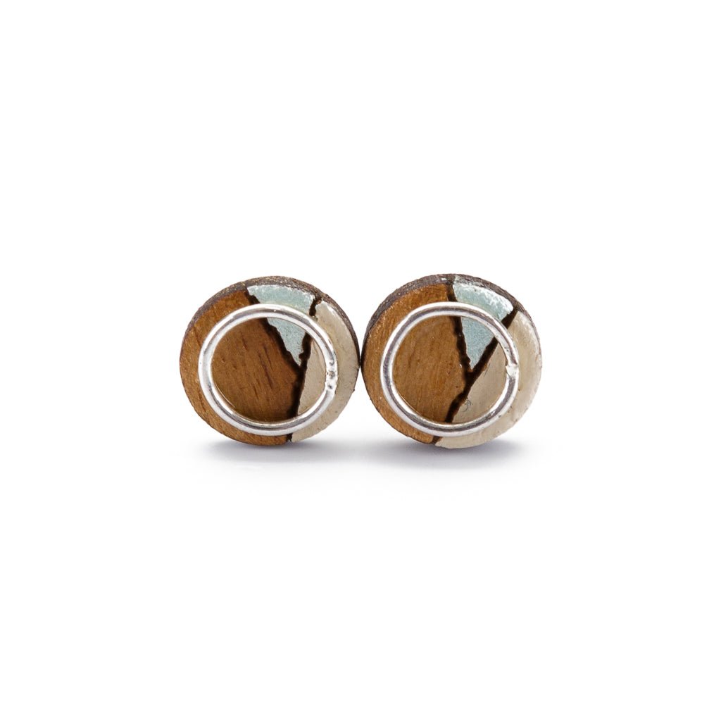 Conture Eco Luxury Wood Stud Earrings (4 Colours available) by Paguro Upcycle