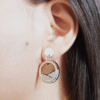 Conture Recycled Wood Sterling Silver Earrings (6 colours available) by Paguro Upcycle