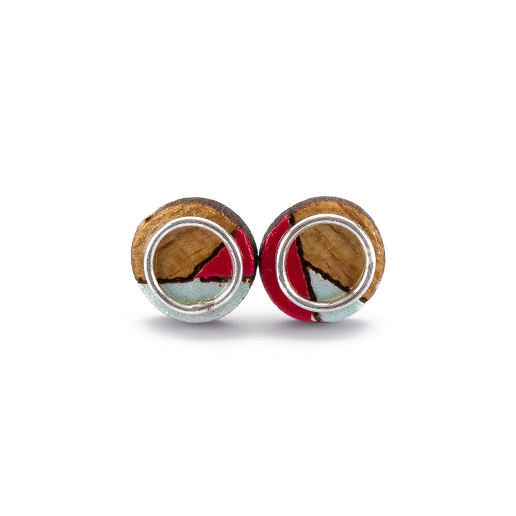 Conture Eco Luxury Wood Stud Earrings (4 Colours available) by Paguro Upcycle