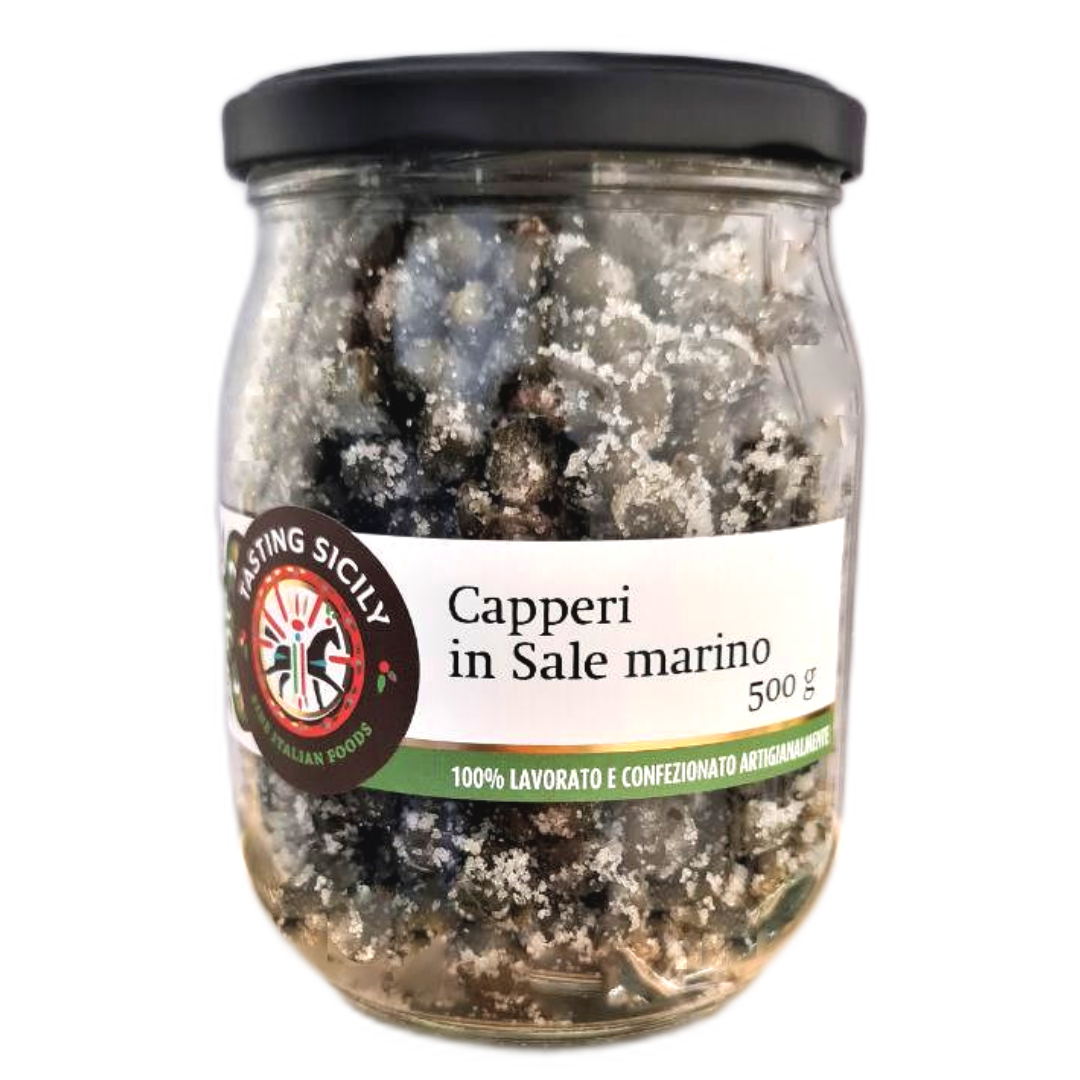 Capers in sea salt - 500g x4