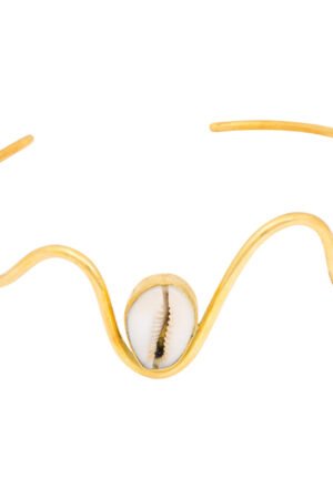 Cowrie Shell Recycled Brass Statement Choker