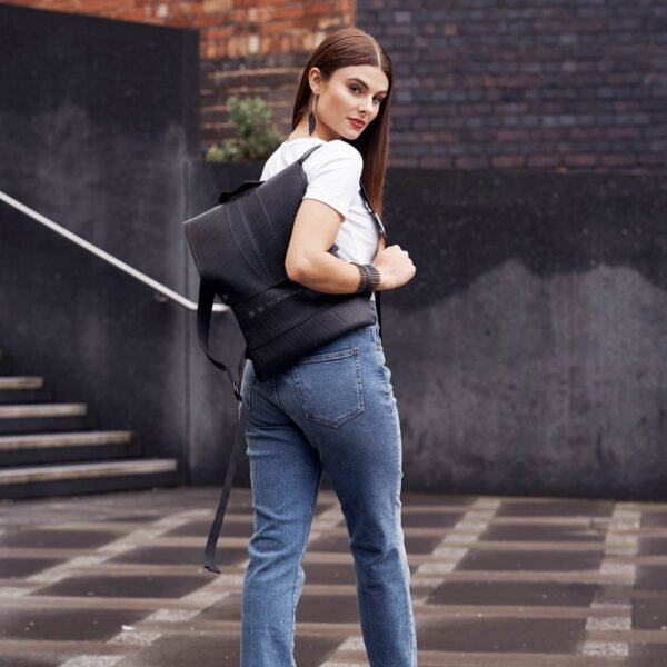 Ando Slimline Inner Tube Vegan Backpack by Paguro Upcycle