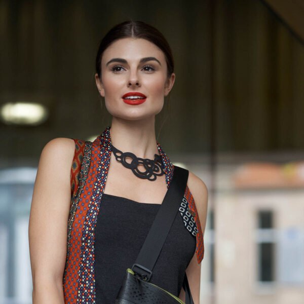Circular Rubber Necklace by Paguro Upcycle