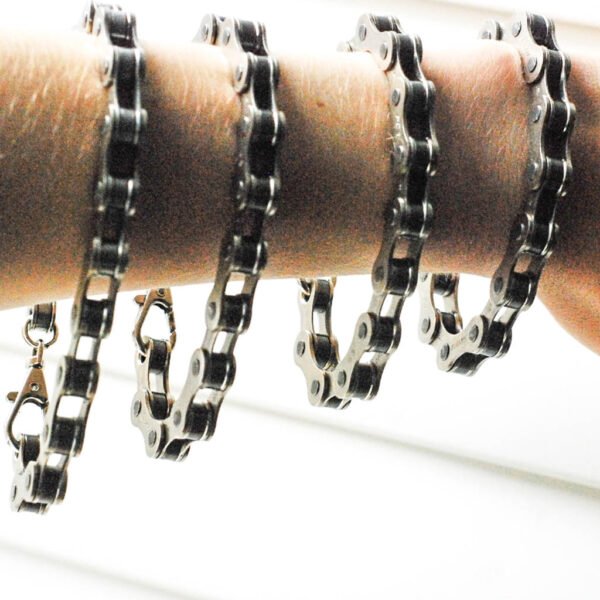 Recycled Bike Chain Bracelet by Paguro Upcycle