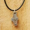 Diamond Recycled Bike Chain Pendant Necklace by Paguro Upcycle
