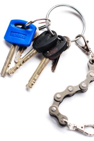 Recycled Bike Chain Vegan Keyring by Paguro Upcycle