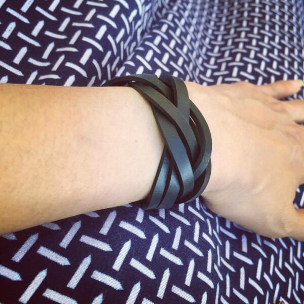 Dimension Recycled Rubber Bracelet by Paguro Upcycle