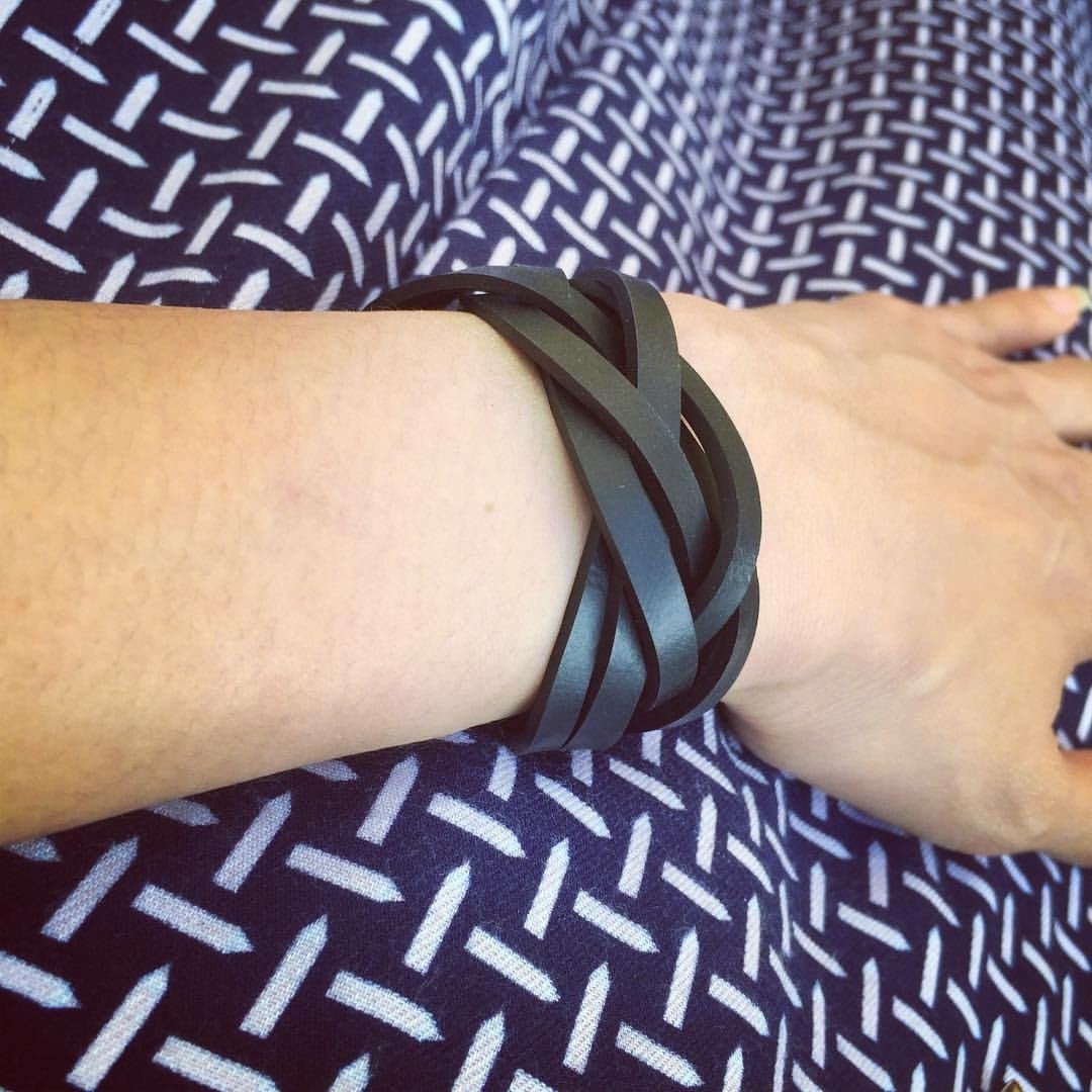 Dimension Recycled Rubber Bracelet by Paguro Upcycle