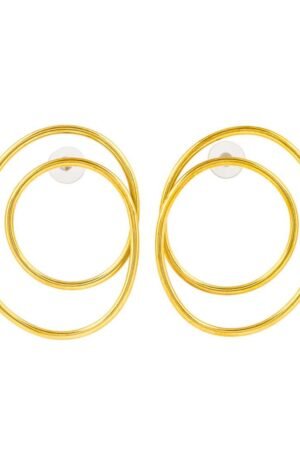Dira Recycled Brass Statement Earrings
