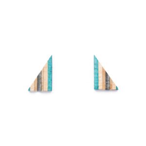Elbow Recycled Skateboard Stud Earrings by Paguro Upcycle