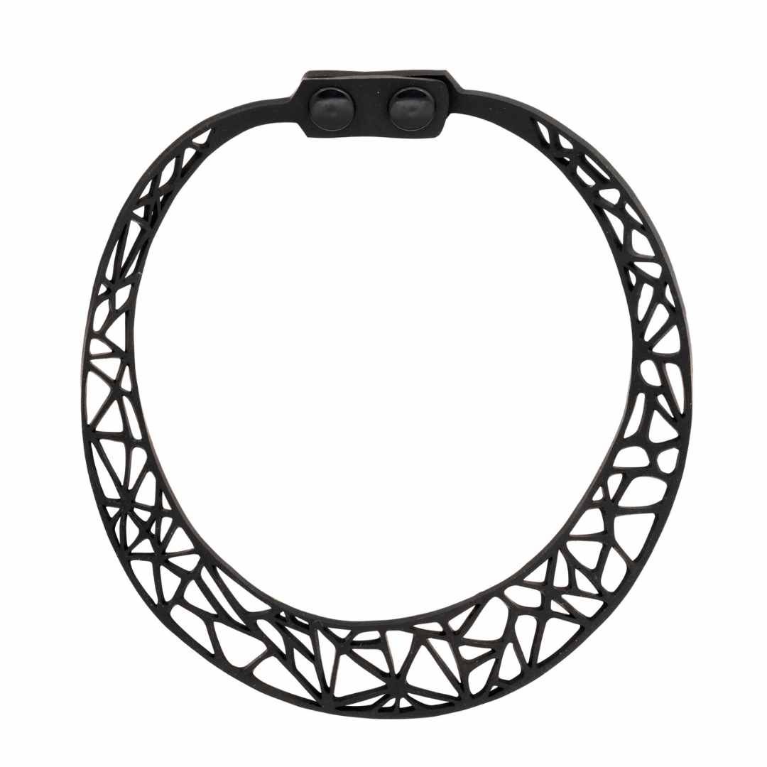 Ella Geometric Recycled Rubber Necklace