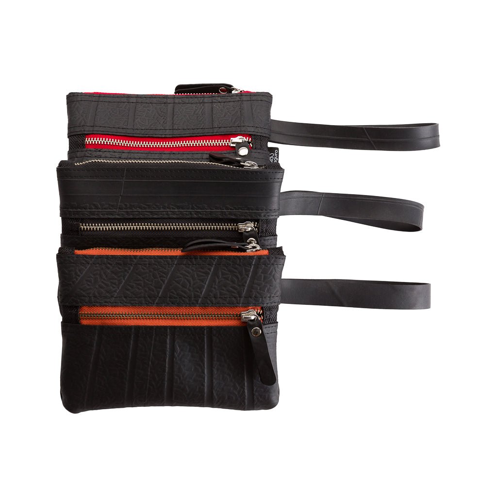 Erin Vegan Wristlet and Belt Pouch by Paguro Upcycle