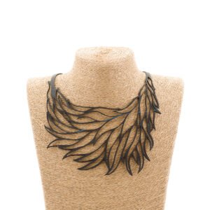 Flame Handmade Upcycle Statement Necklace by Paguro Upcycle