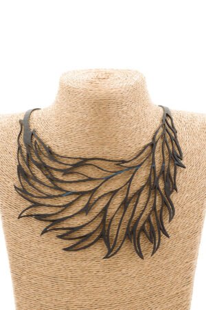 Flame Handmade Upcycle Statement Necklace by Paguro Upcycle