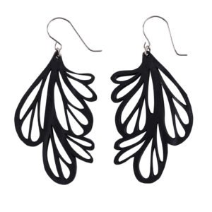 Fountain Handmade Vegan Earrings by Paguro Upcycle