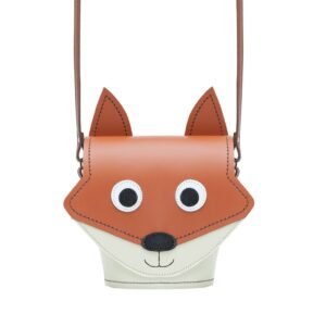 Foxy Fox Handmade Leather Crossbody Novelty Handbag by Zatchels