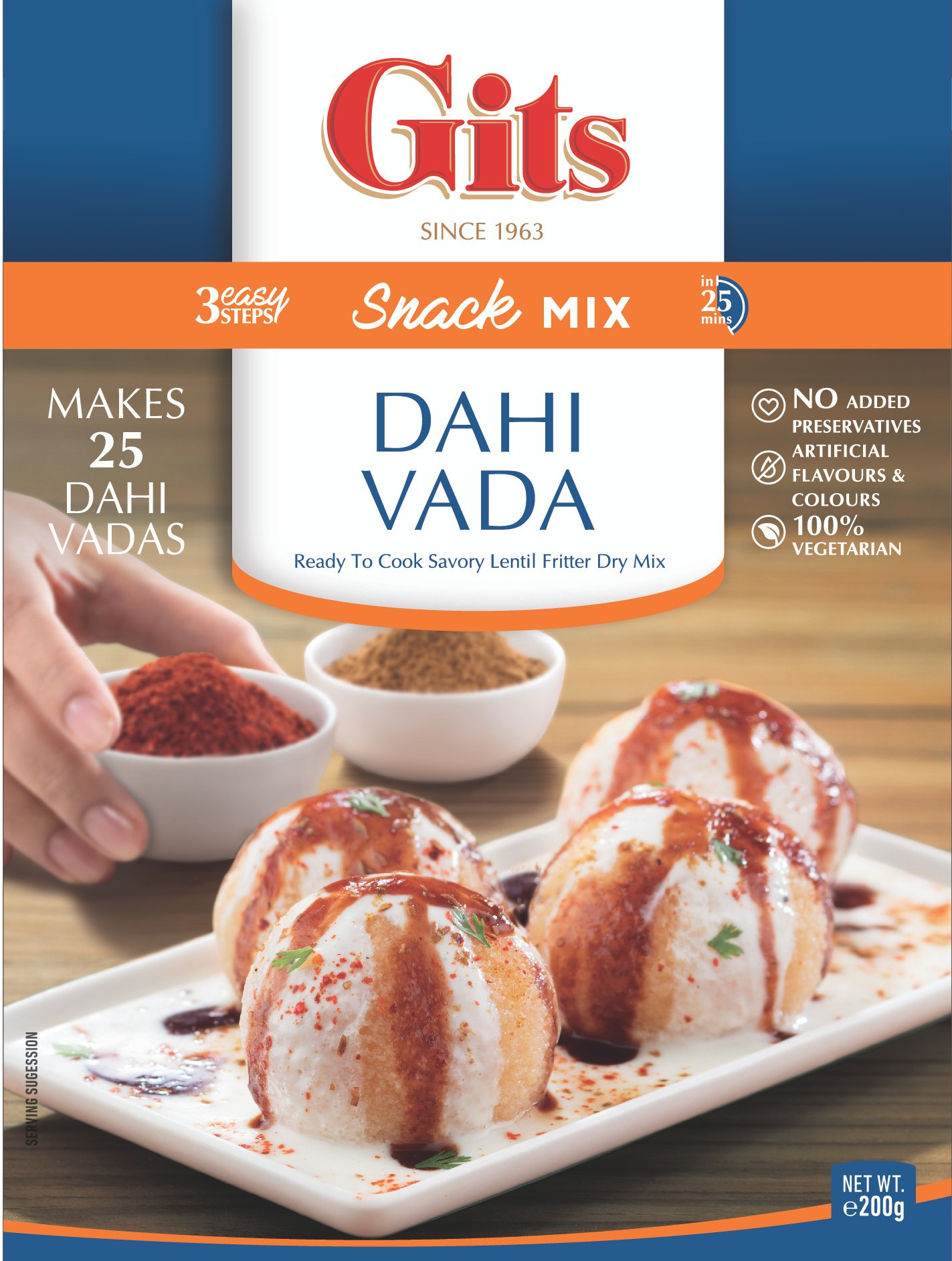 Natco Gits Dahi Vada Mix 60X200G