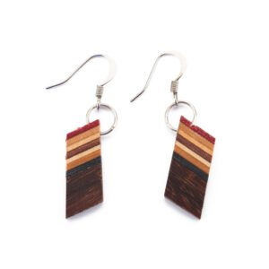 Genjang Recycled Skateboard Dangle Earrings by Paguro Upcycle
