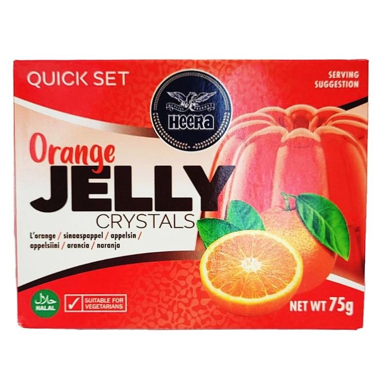 HEERA ORANGE CRYSTAL JELLY (HALAL) 6X75G