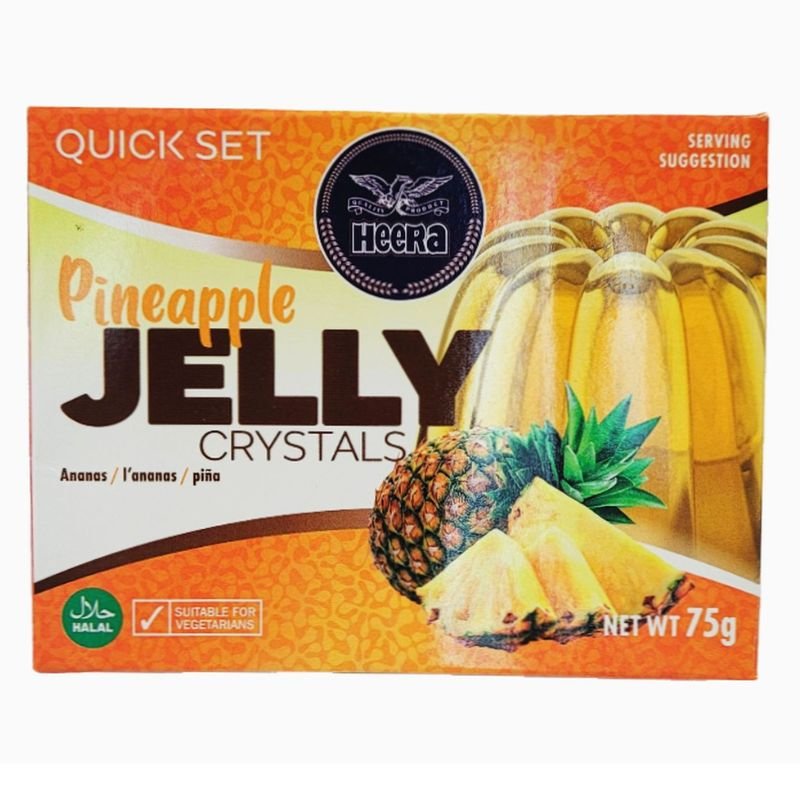 HEERA PINEAPPLE CRYSTAL JELLY (HALAL) 6X75G