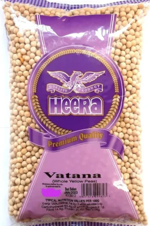 HEERA VATANA WHITE PEAS (WHOLE YELLOW PEAS) 6X2KG