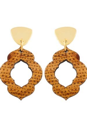 Herangan Recycled Wood Earrings