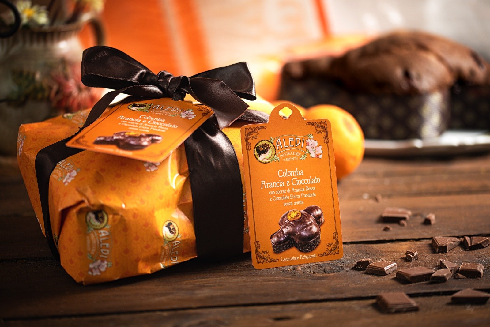 Colomba Arancia Rossa e Cioccolato fondente kg.1 x 6