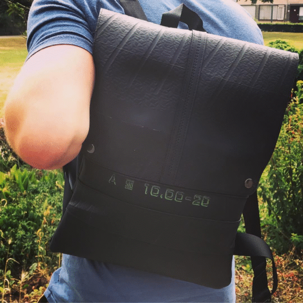 Ando Slimline Inner Tube Vegan Backpack by Paguro Upcycle
